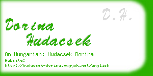 dorina hudacsek business card